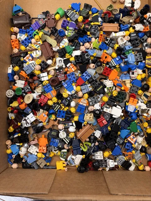 1lb Mixed Lot Of Lego Minifigures Weapons Accessories Star Wars Others