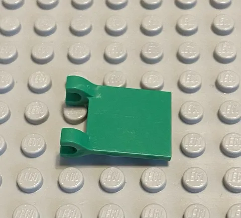 LEGO Solid Green  2x2 Clip on Flag
