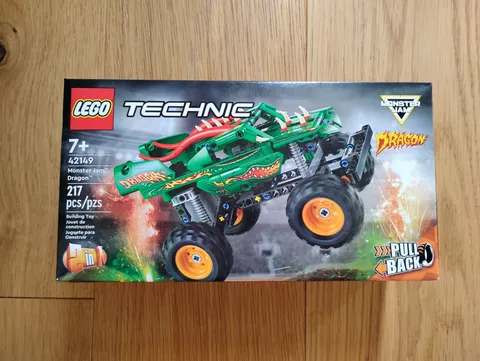 Lego 42149 Technic Monster Jam Dragon New Sealed Retired