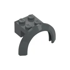 LEGO 10x Dark Bluish Gray, Mudguard 4 x 2 1/2 x 1 2/3, Arch Round inv.602