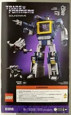 LEGO Icons Transformers Soundwave 10358 1505 pcs 18+ Sound Brick