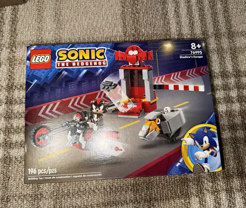 LEGO Sonic 76995 Shadow's Escape 196 pcs Motorcycle Set Shadow 2024