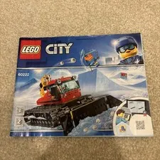 LEGO City 60222 Snow Groomer Toy Truck Set Instruction Manual Booklet
