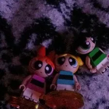 LEGO The Powerpuff Girls Custom Minifigure Lot of 3 Blossom Bubbles Buttercup