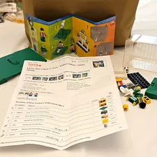 LEGO 3401-1 Shoot 'n' Score Soccer Minifigure Parts Bulk Lot w/ Case Vintage