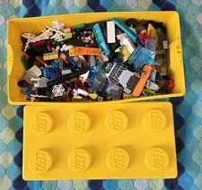 Bulk LEGO Mixed Parts Lot 4+ lbs Bricks Wheels Windows City Friends Creator