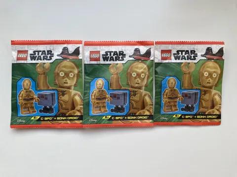 LEGO Star Wars C-3PO + Gonk Droid - Magazine Figures BNIB