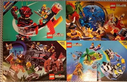 Vintage Lego Maniac collectors LEGO System Catalogs 1994, 95, 2 x 96