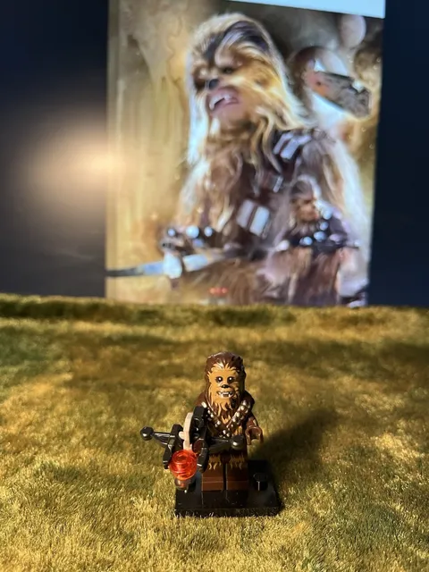 1x MINI STAR WARS CHEWBACCA on Genuine Lego Base