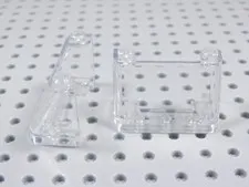 LEGO Lot of 2 Trans Clear 2x4x2 Windscreens Windshields Vehicle BG