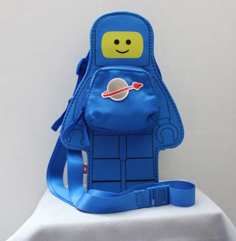 LEGO x Target Astronaut Minifigure Crossbody Bag Blue Adjustable Strap