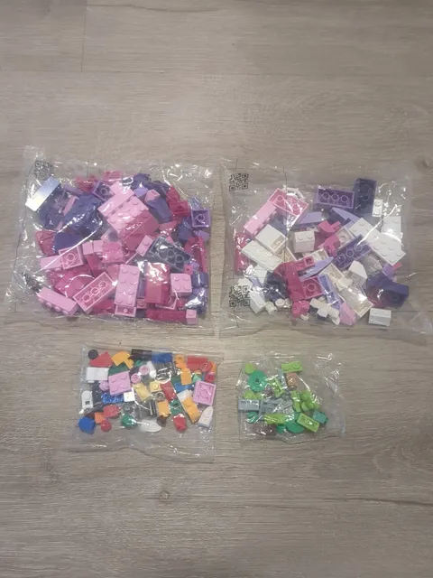 LEGO Mixed Parts New In Bag Lot of 4 Pink Purple Multi Color Building Blocks