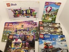 LEGO Illustrated Instruction Manual Booklets Lot Mixed Themes City Friends Speed