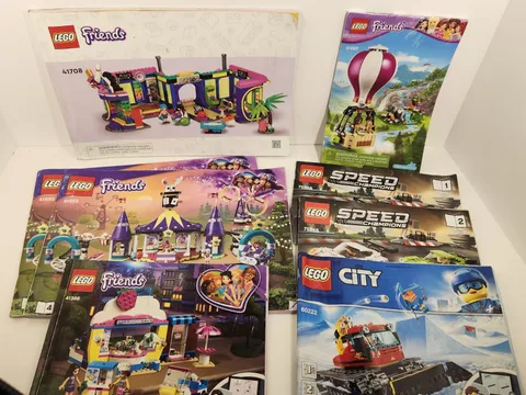 LEGO Illustrated Instruction Manual Booklets Lot Mixed Themes City Friends Speed