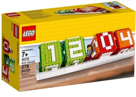 LEGO Iconic 40172 Brick Calendar Brand New Sealed Retired Rare Great Box 278 Pcs
