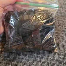 Miscellaneous Bag Of Black Lego Pieces
