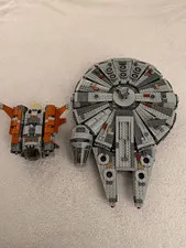 LEGO Star Wars 75105 Millennium Falcon + Jakku Quadjumper 98% Complete (READ)