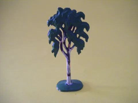 LEGO Vintage 50's VERSION Flat Painted Birch Tree solid base FTBirch1 1950'S