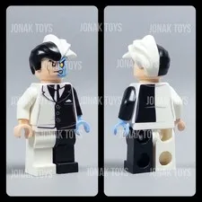 LEGO Batman Two-Face Animated Series Custom Figure- Pad Printed Hair!
