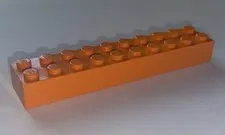 LEGO Orange 2x10 Brick VERY RARE Non-Production Q-ELEMENT (3006)