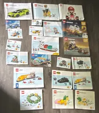 LEGO Illustrated Instruction Manuals Booklets Lot - Assorted Mixed Sets
