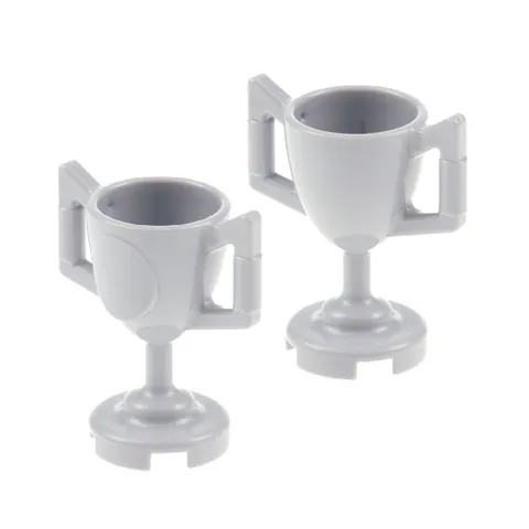 2x LEGO Cup Trophy Light Gray Batman 76052 41122 89801