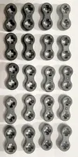 LEGO Lot Of 20 45590 Technic Axle Connector Double Flexible Rubber