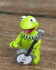 LEGO Minifigures Kermit the Frog Minifigure with Banjo NO STAND Nice