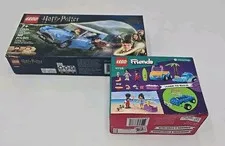 NEW LEGO Harry Potter 76424 Flying Ford Anglia + LEGO Friends 41725 Beach Van