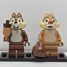 LEGO Chip and Dale minifigure CMF Series Disney 2 71024 Complete Pristine