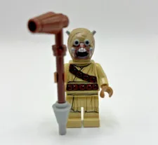 LEGO Star Wars Tusken Raider Sand Person Minifigure w/ Gaffi Stick Genuine
