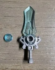New LEGO Large Logan's DREAMZzz Sword, Flat-Silver and Trans-Light Blue