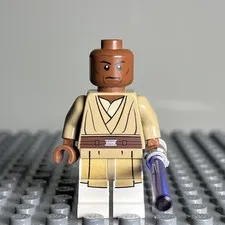 Lego Star Wars Mace Windu White Legs Minifigure sw0479 75019 AT-TE - 3C
