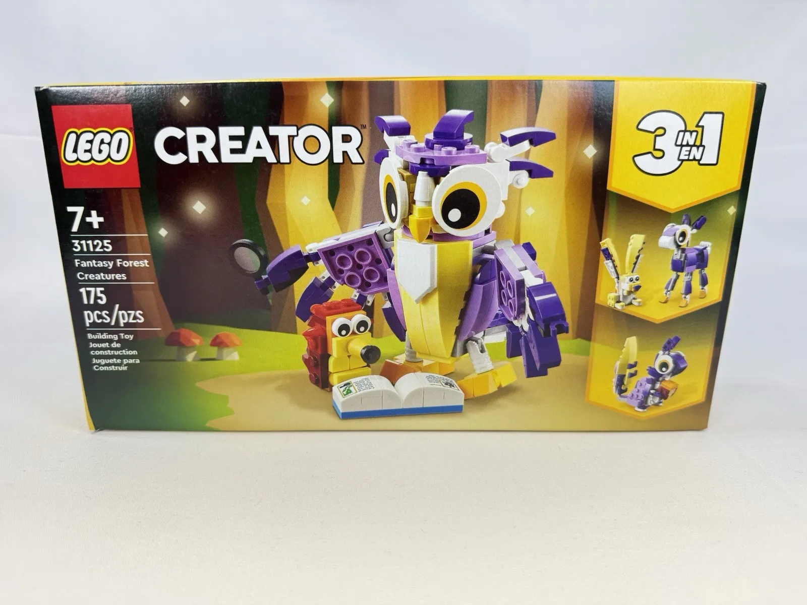 LEGO Creator Fantasy Forest Creatures 31125 Complete Set 175 Pieces 3 in 1