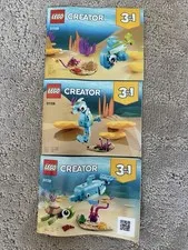 LEGO 31128 Creator 3 in 1 Instruction Manuals Complete Dolphin Turtle