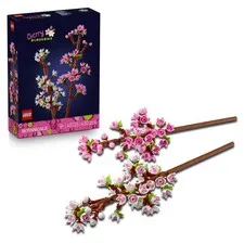 LEGO Botanicals Cherry Blossoms Toy - Faux Flowers Building Set - Desk Decoratio