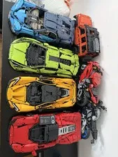 Lego Technic 1:8 Supercar And Motorbike Lot