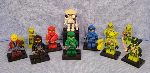 LEGO NINJAGO Legacy Minifigure Lot Lloyd Kai Jay Cole Nya Serpentine Wyplash