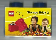 LEGO Storage by Room Copenhagen 2 Knob Blue Storage Brick NEW & SEALED