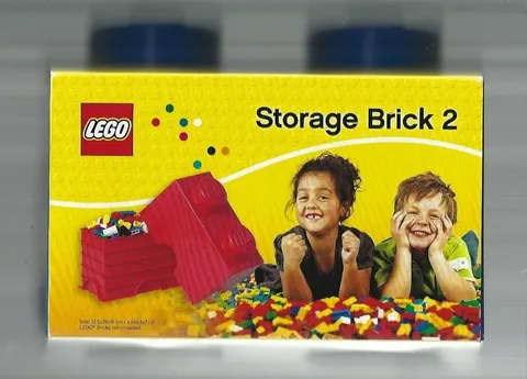 LEGO Storage by Room Copenhagen 2 Knob Blue Storage Brick NEW & SEALED