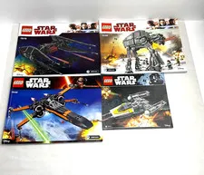 LEGO STAR WARS LOT OF 4 MANUALS “MANUALS ONLY” 75179,75189,75102,75172