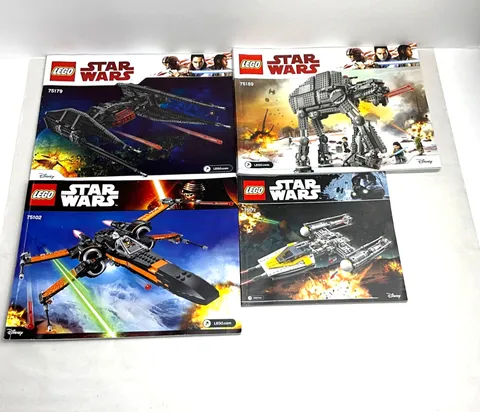LEGO STAR WARS LOT OF 4 MANUALS “MANUALS ONLY” 75179,75189,75102,75172