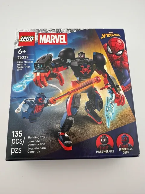 LEGO Marvel 76337 Miles Morales Mech vs. Spider-Man 2099 New Factory Sealed