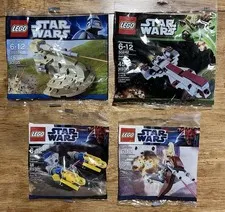 New Sealed LEGO Star Wars Polybag 4 Set Lot 30052 AAT 30242 GWP 30058 STAP 30057