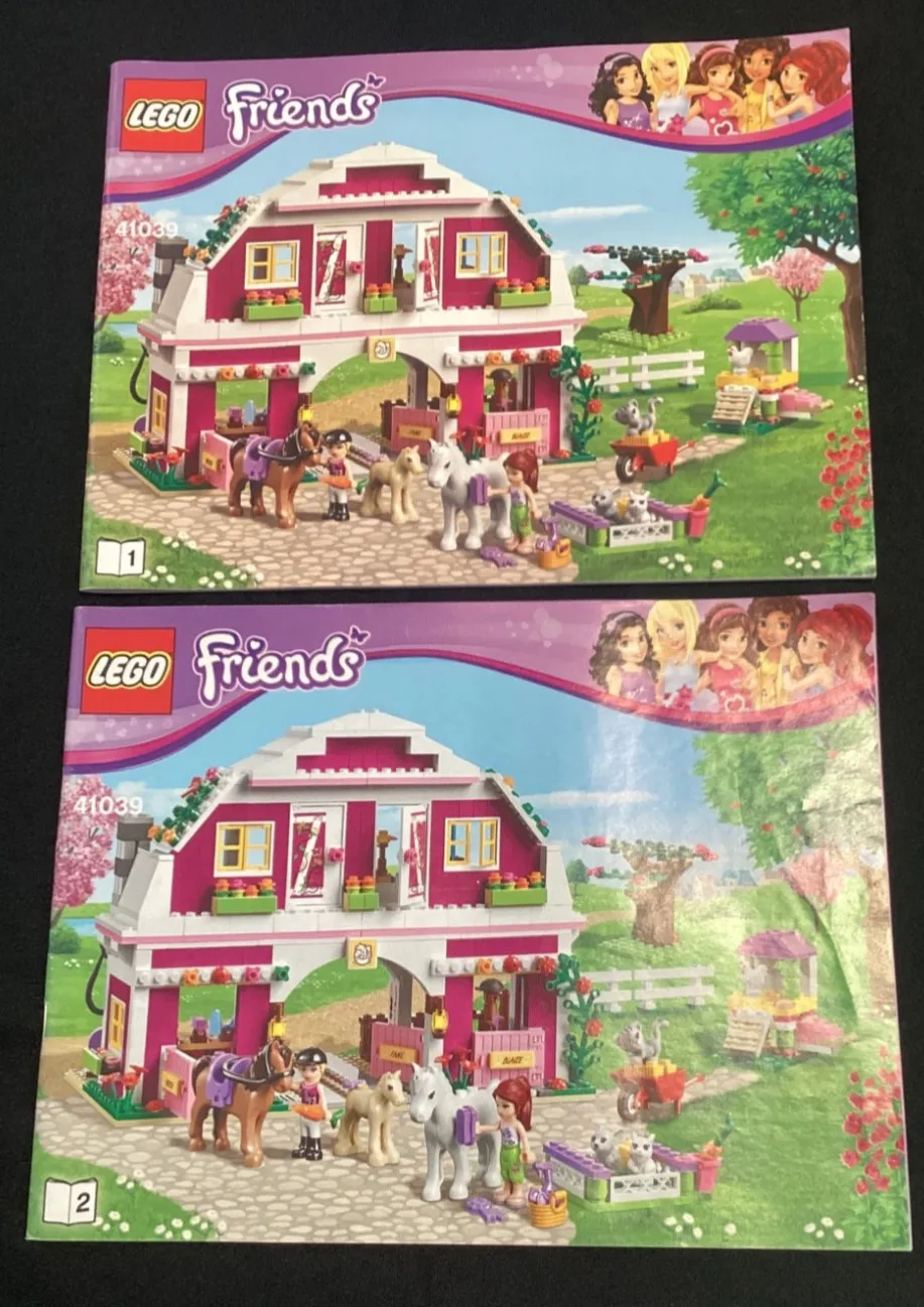 Lego Friends Instruction Manual Set 41039 Sunshine Ranch 2014 Retired Mia Liza