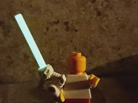 New LEGO Glow Sword Glow in the Dark SKULL HILT Carved Handle Weapon Bright