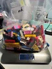 LEGO Bulk Lot of 1 LBS  Mixed Bricks Blocks Parts Pieces Assorted Colors