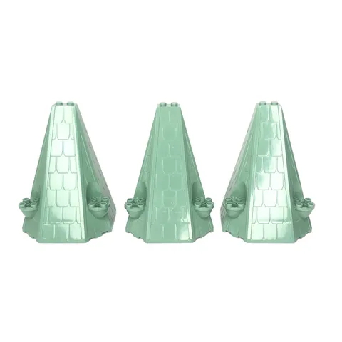 LEGO® Sand Green 6x8x9 Harry Potter Castle Tower Roof Top Piece 33215 Lot of 3