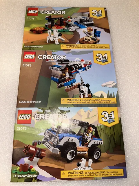 Lego Creator 31075 - Outback Adventures  Instruction Manual  Booklets Only