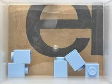 LEGO Parts - Bright Light Blue Brick 1 x 1 - No 3005 - QTY 5